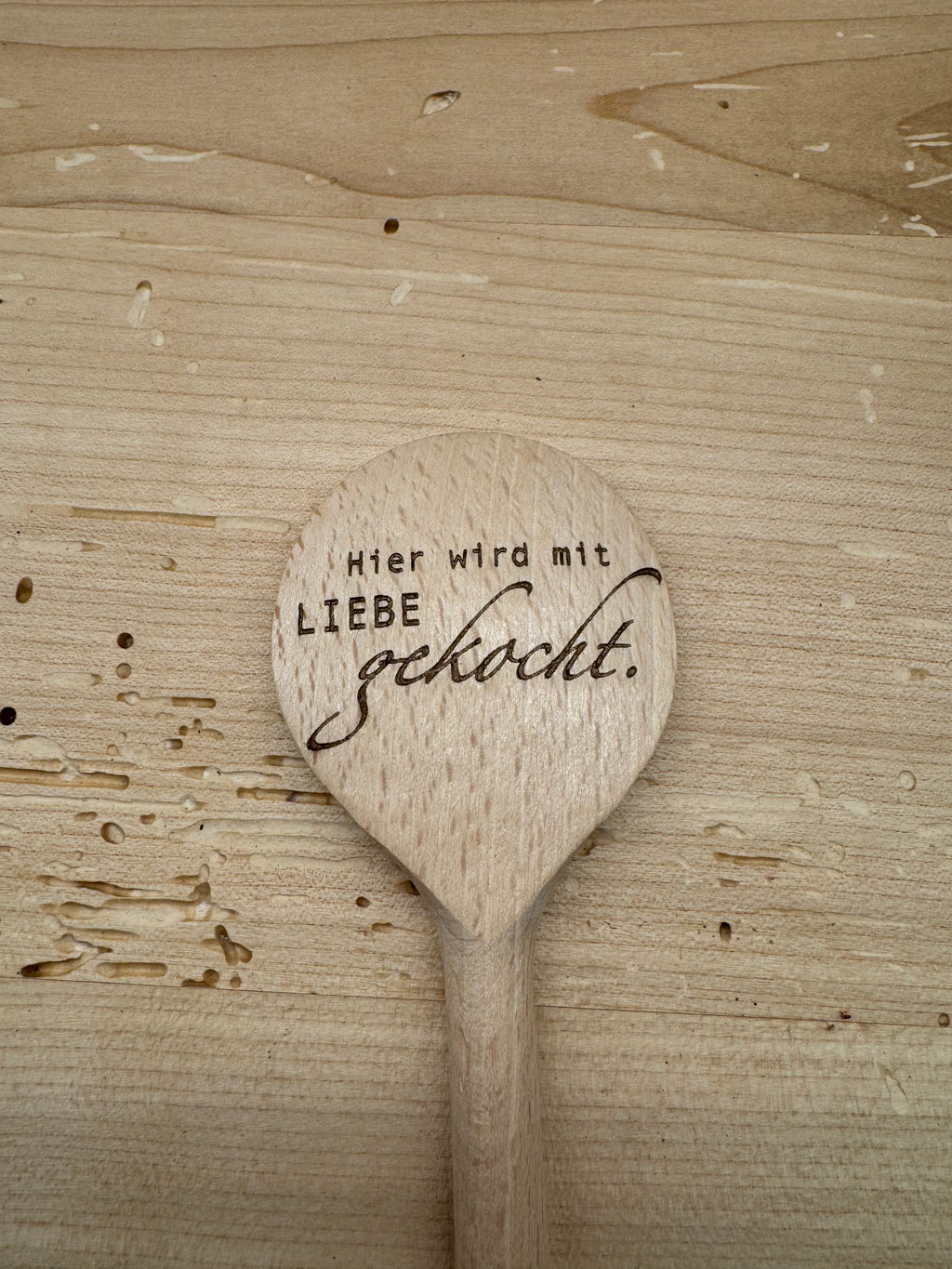 Kochlöffel: Hier wird mit Liebe gekocht.