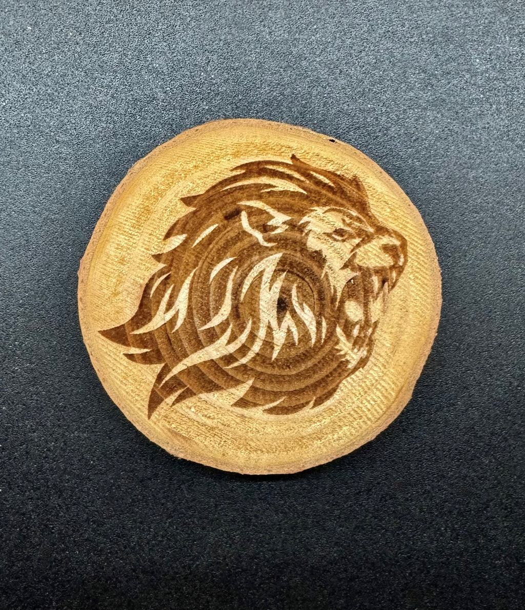 Untersetzer Holz Rund 4er Set mit Lasergravur