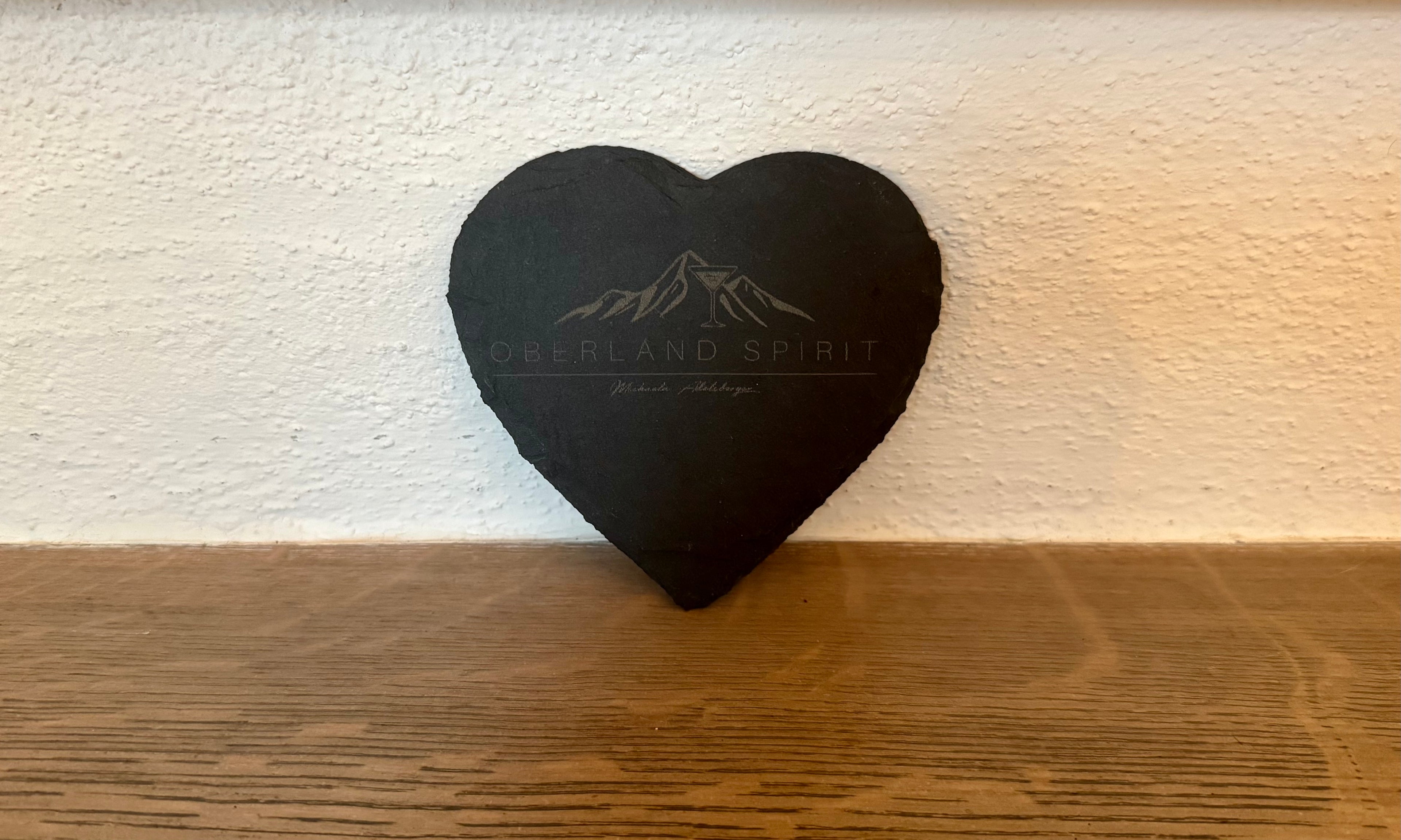 Untersetzer Schiefer mit Gravur