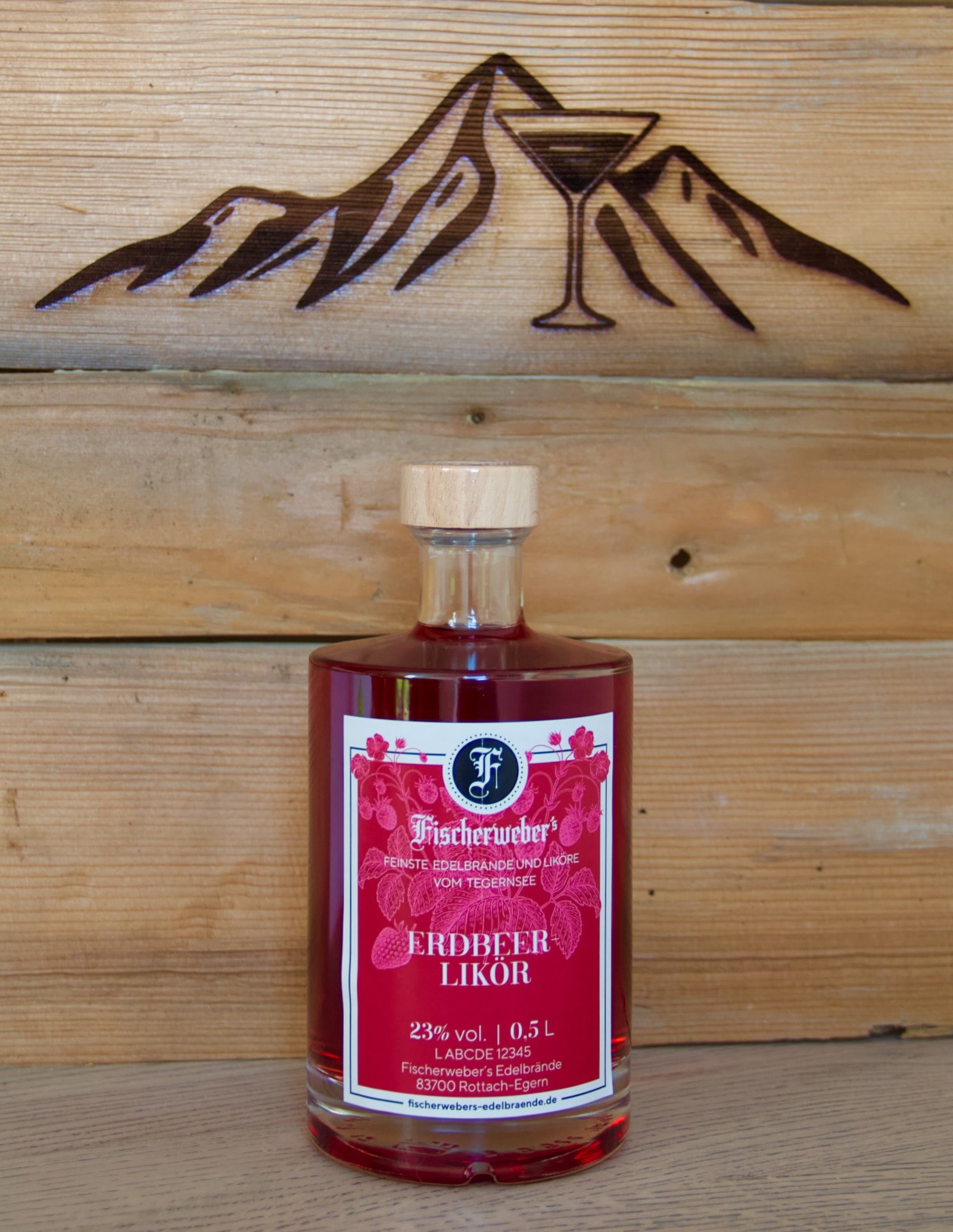 Fischerweber's Erdbeerlikör 23,0%