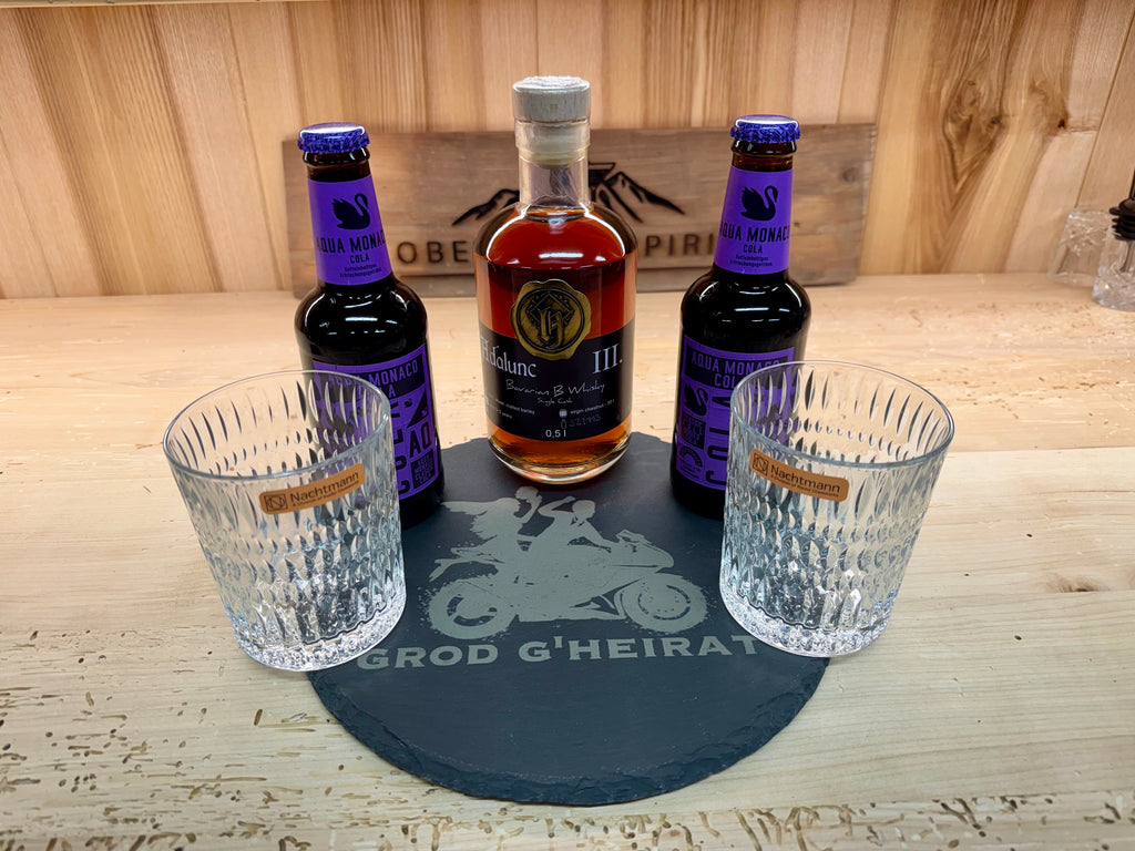 Whisky Cola Hochzeitsset: Grod G'heirat