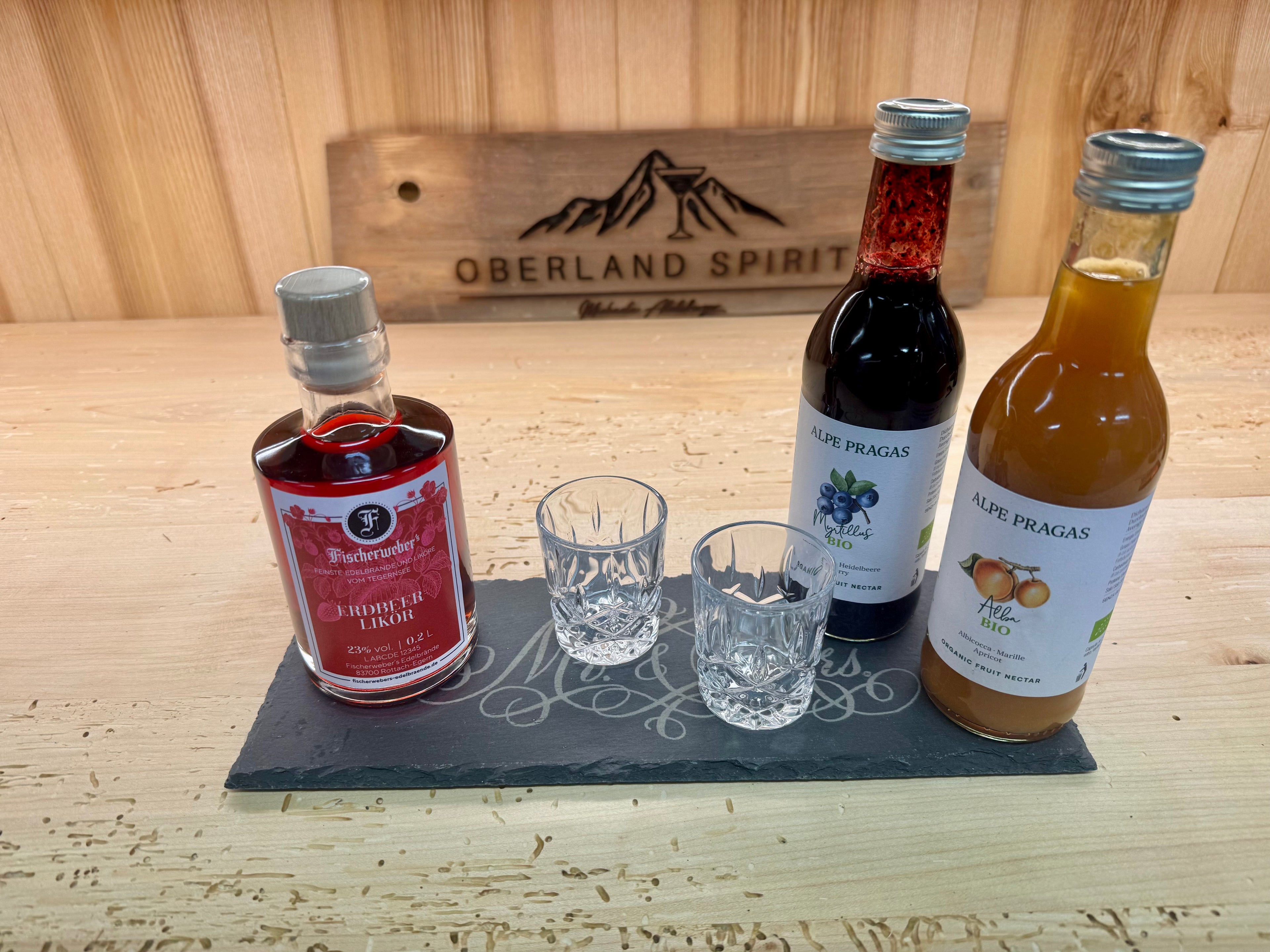 Hochzeitsset: Likör und Bio Fruchtnektar