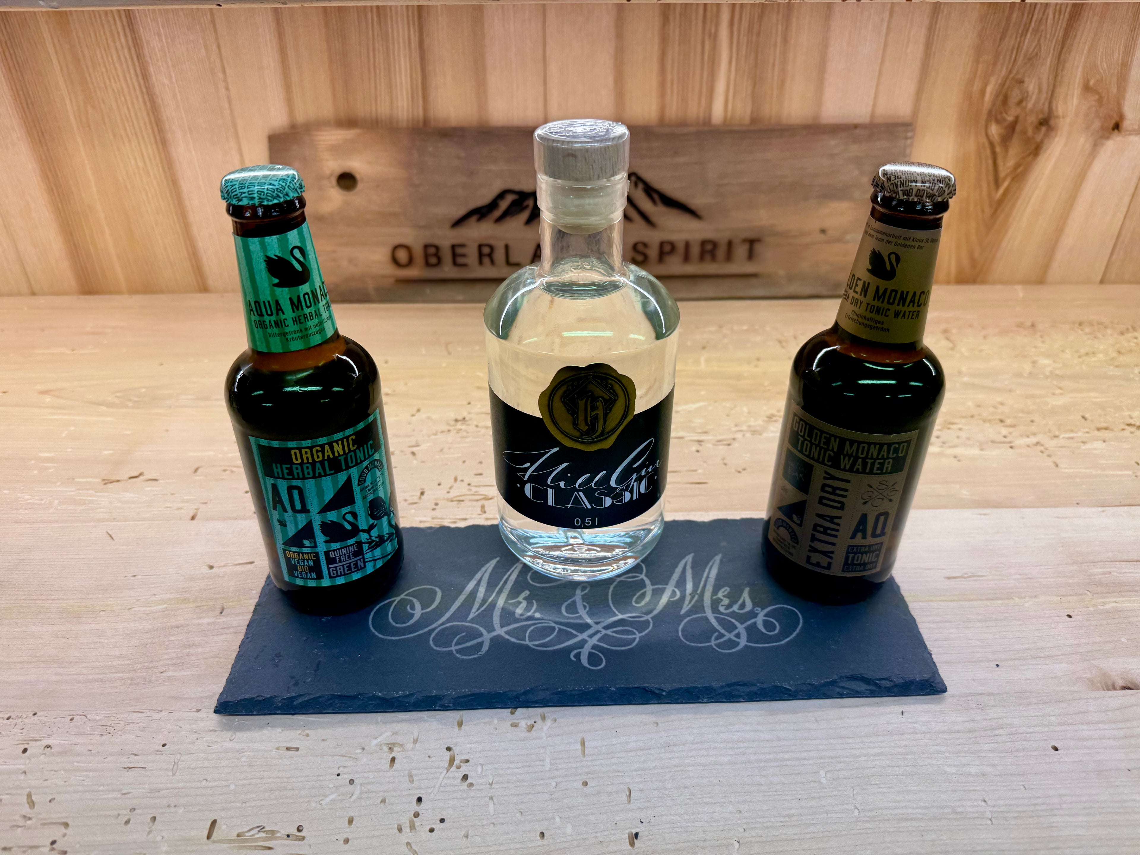 Hochzeitsset Gin Tonic & Schiefertafel