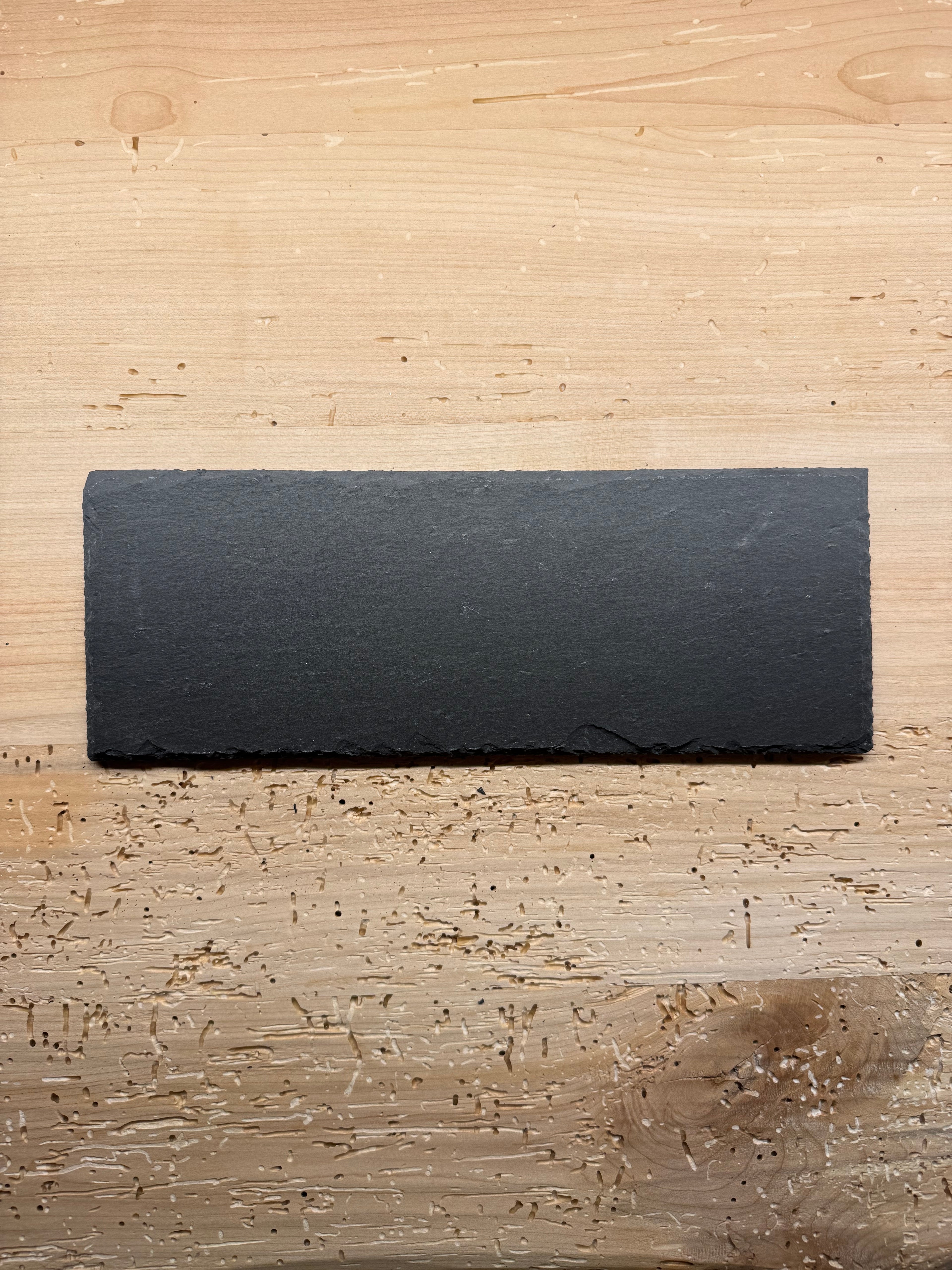 Schiefertafel mit Lasergravur eckig