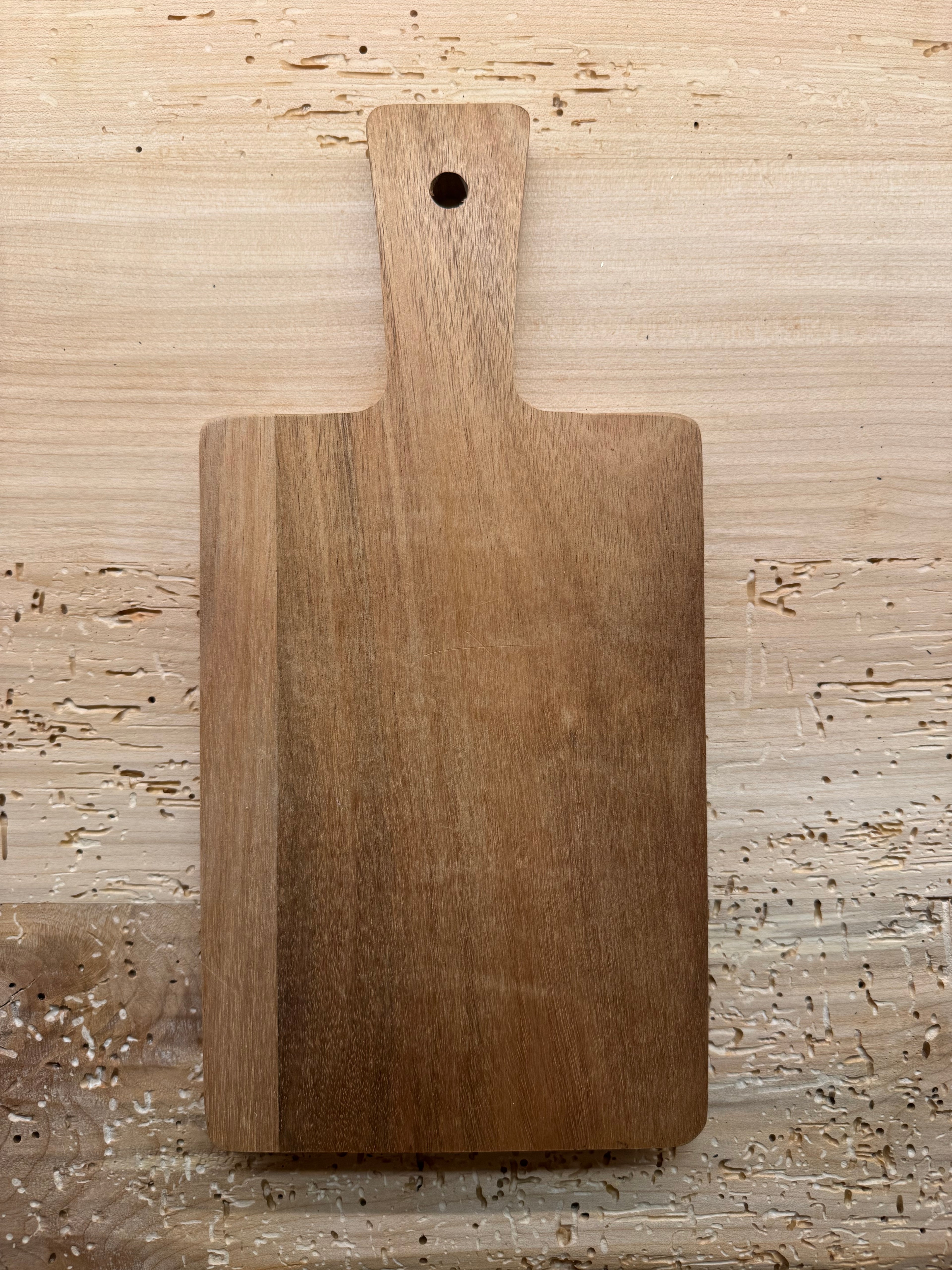 Servierbrett Akazie mit Gravur 14 x 29 x 1,5